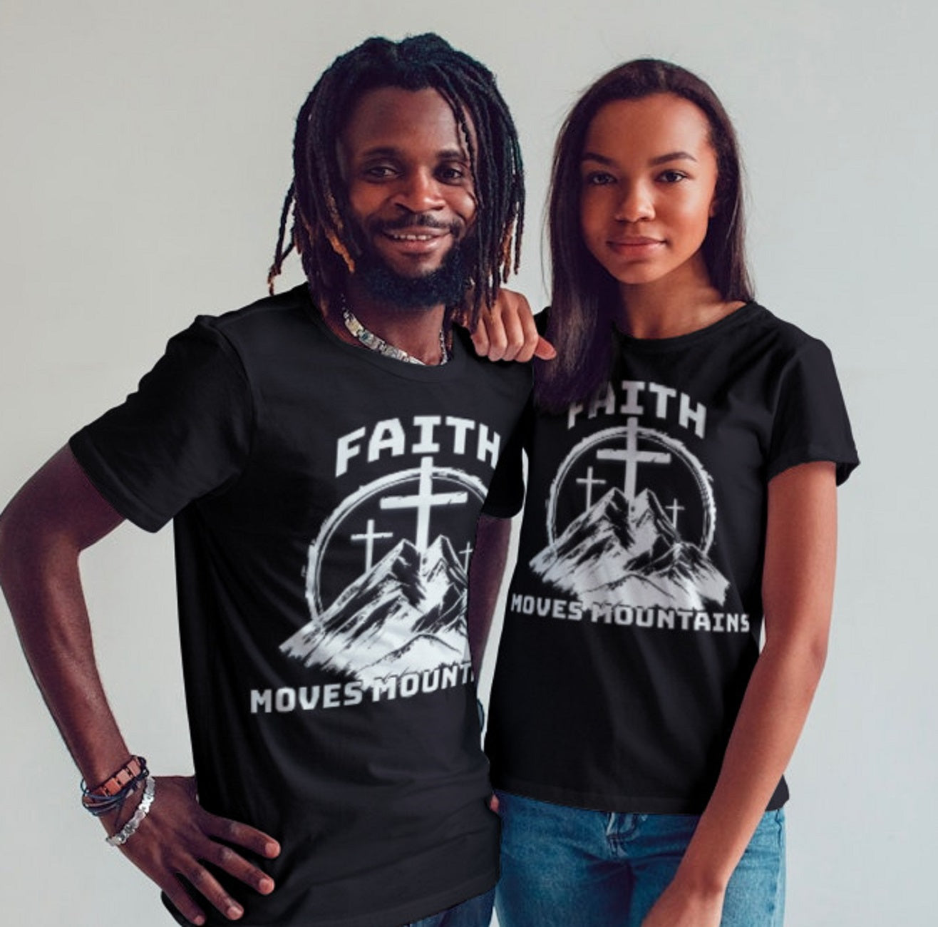 ut- Faith Moves Mountains B&W Tee