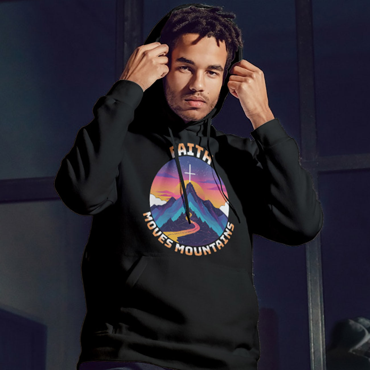 uh- Faith Moves Mountain Hoodie