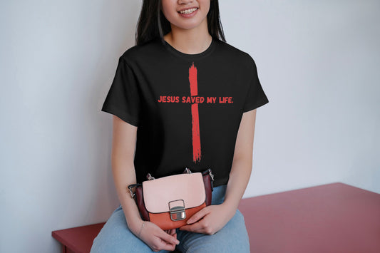 lt- Jesus Saved My LIfe Ladies Tee